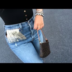 Levis jeans with add ons